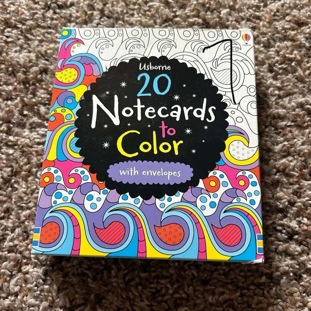 usborne notecards color